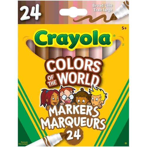 Crayola Washable Multicultural Markers 24/pk Hobby World