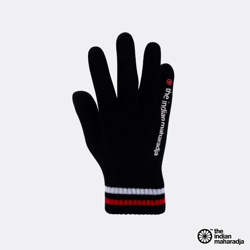 Junior Winter Gloves Black The Indian Maharadja Hockey