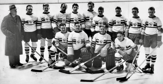 1936 Winter Olympics Hockey Champions Great Britain Team HockeyGods
