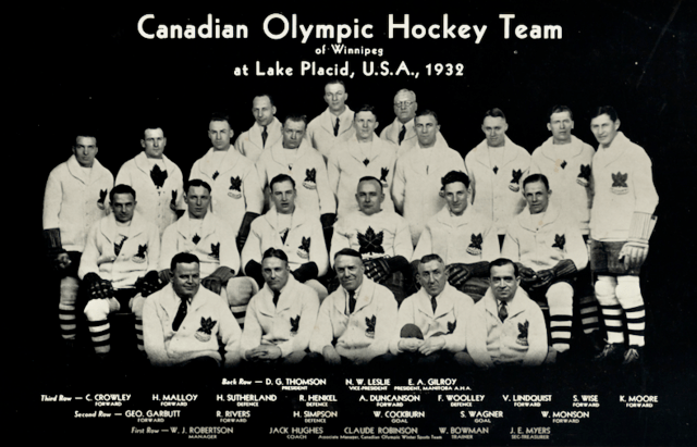 Team Canada Hockey Team 1932 Winter Olympic Champions HockeyGods
