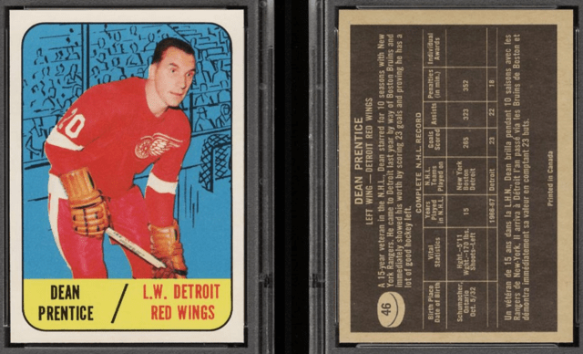 Dean Prentice 1967 Topps Hockey Card 46 HockeyGods