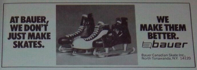 Vintage Bauer Hockey Skates Ad 1972 HockeyGods