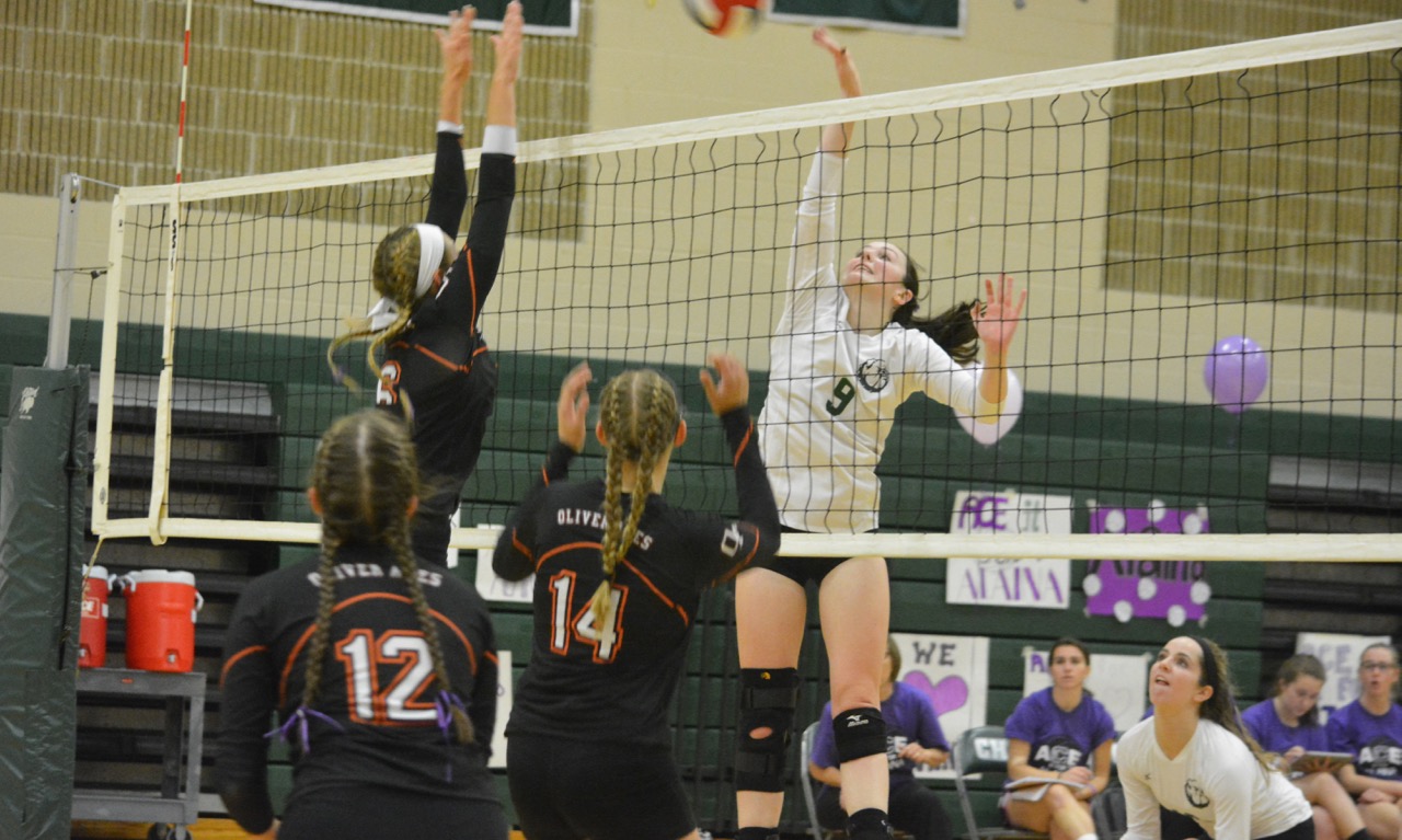 Canton Volleyball Beats OA on Ace It For Alaina Night