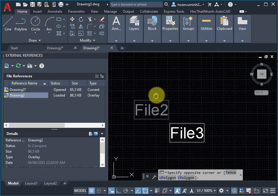 Rất Hay Cách tạo XREF trong CAD (toàn tập)