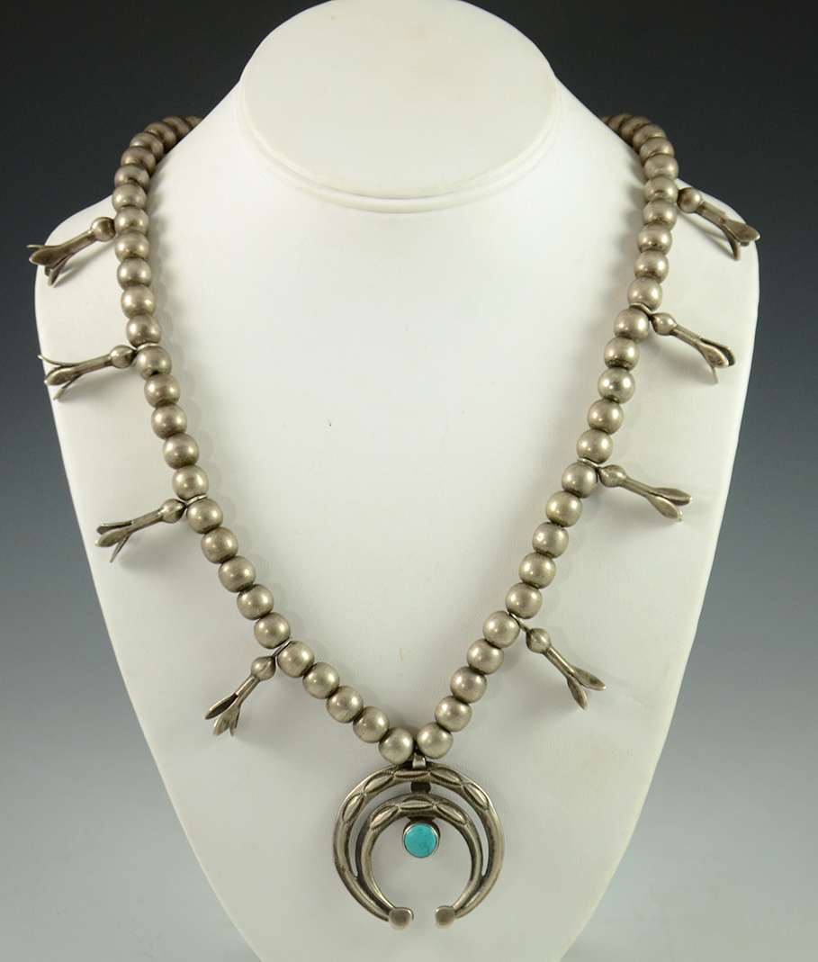 Vintage Silver Squash Blossom Necklace Hoel's Indian Shop