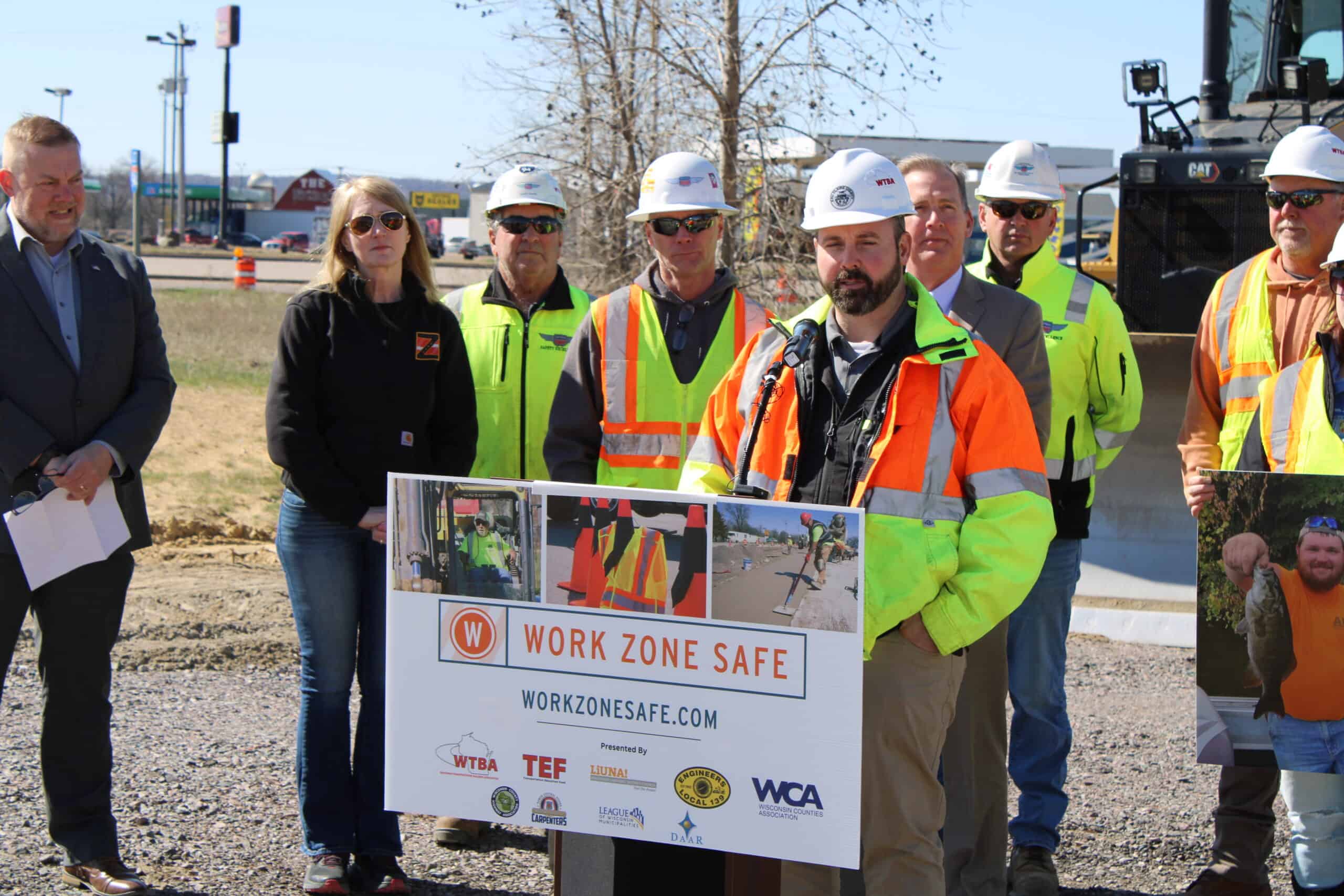 Hoffman Construction was part of the WTBA Launch of Work Zone Safe