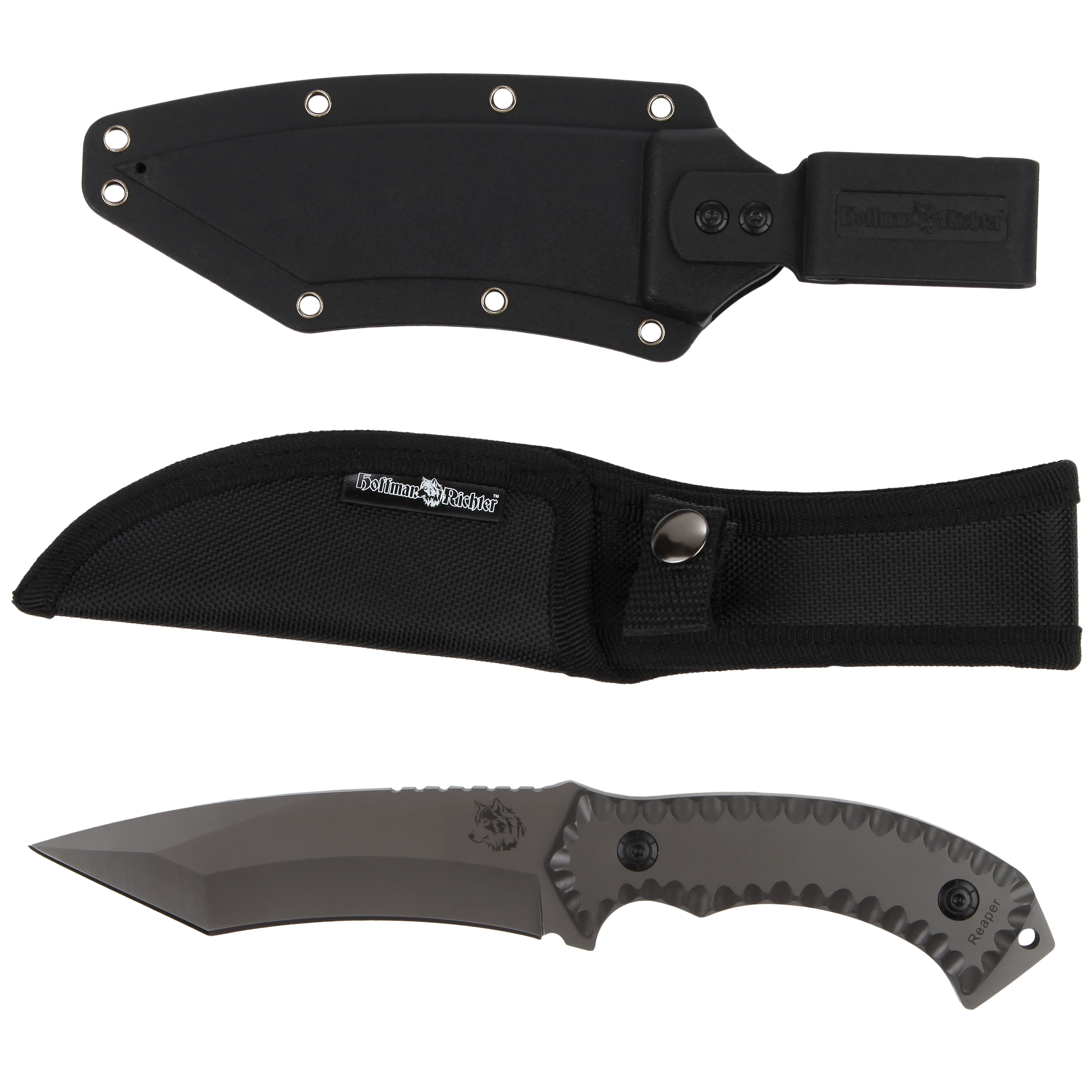Hoffman Richter Reaper Fixed Blade Tactical Knife with Bonus Belt