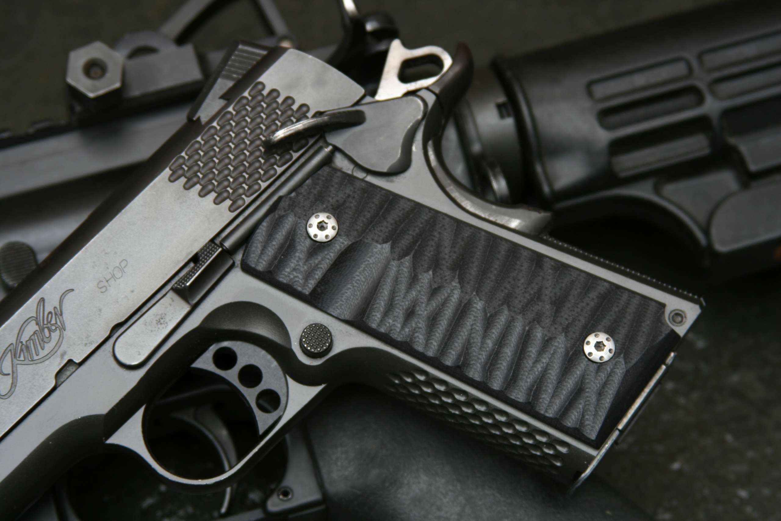 Hoffner Grips 1911 Compact Size Black Hoffner Knives, Covert Apparel, & Training