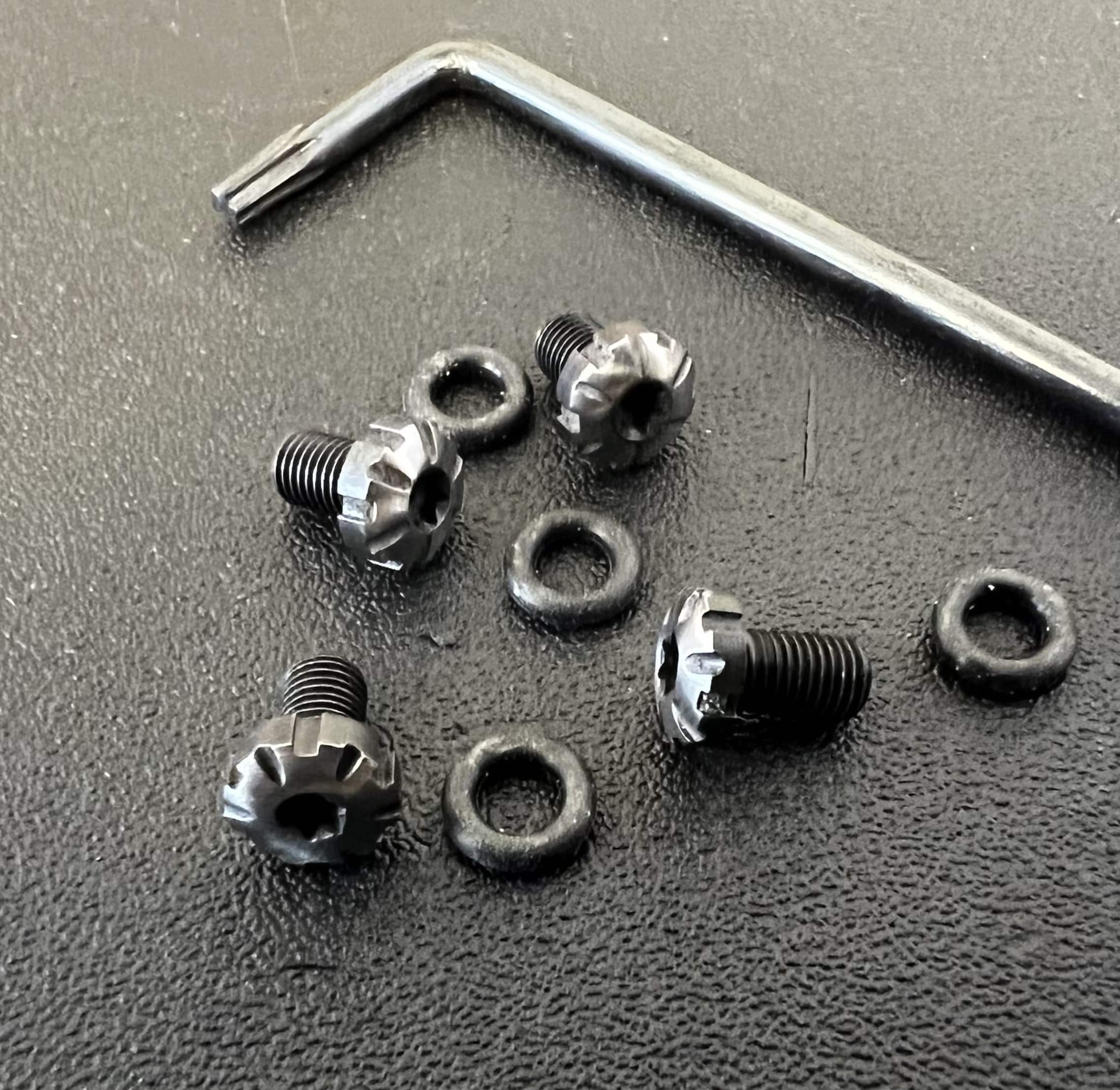 Hoffner Grip Screws 1911 Traction, Brushed Knight Hoffner Knives