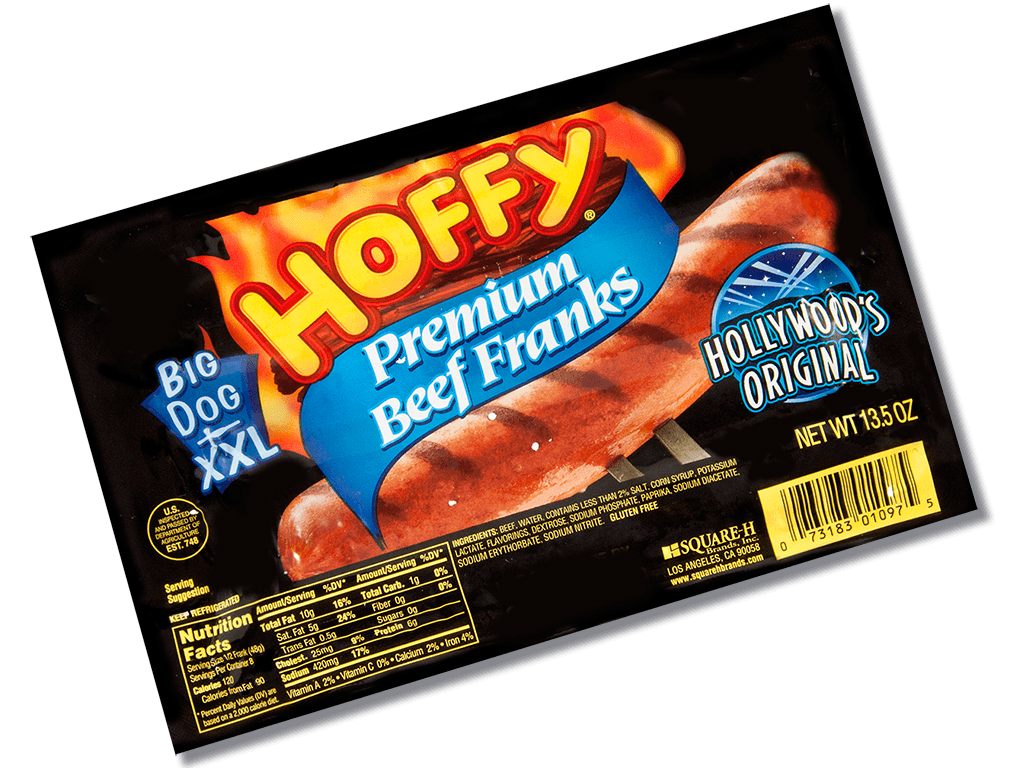 Big Dog XXL Premium Beef Franks Hoffy Products