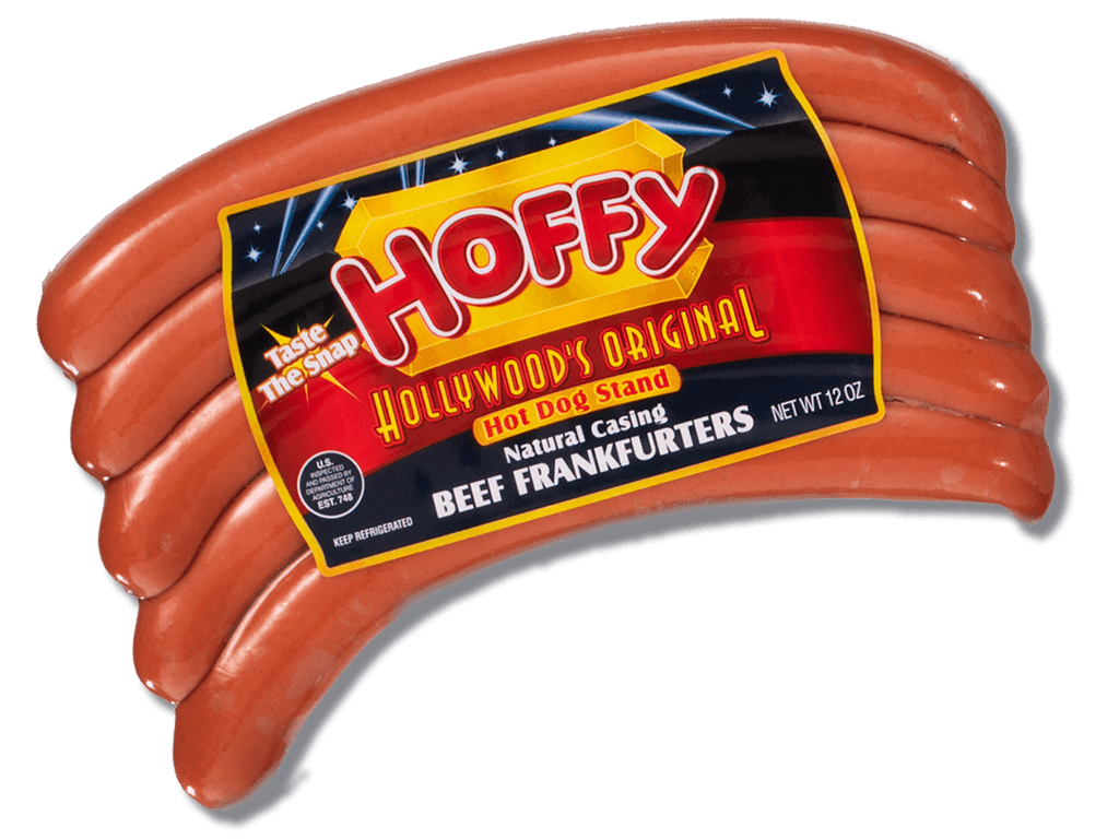 Hollywood’s Original Natural Casing Premium Beef Frankfurters Hoffy Products