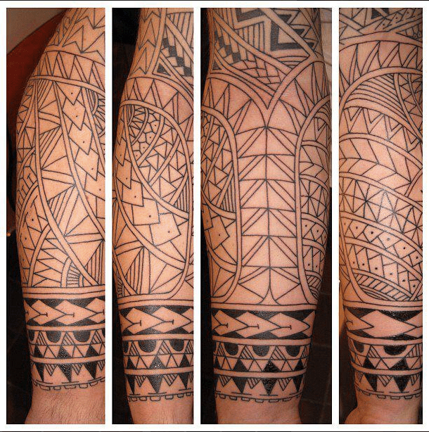 Irish Street Tattoo Freehand Poly Style Sleeve | Irish St Tattoo