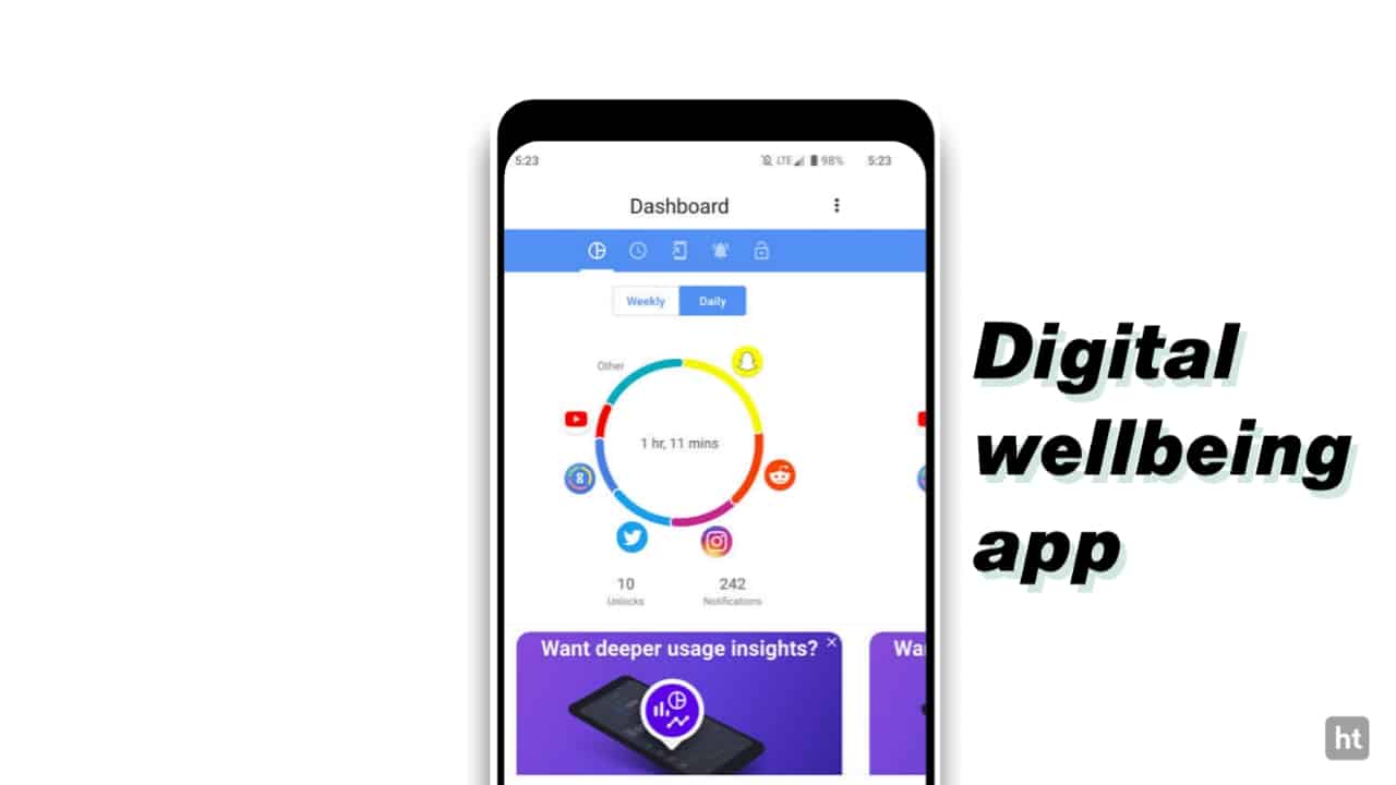 See which app and website most usage, by ActionDash Digital Wellbeing
