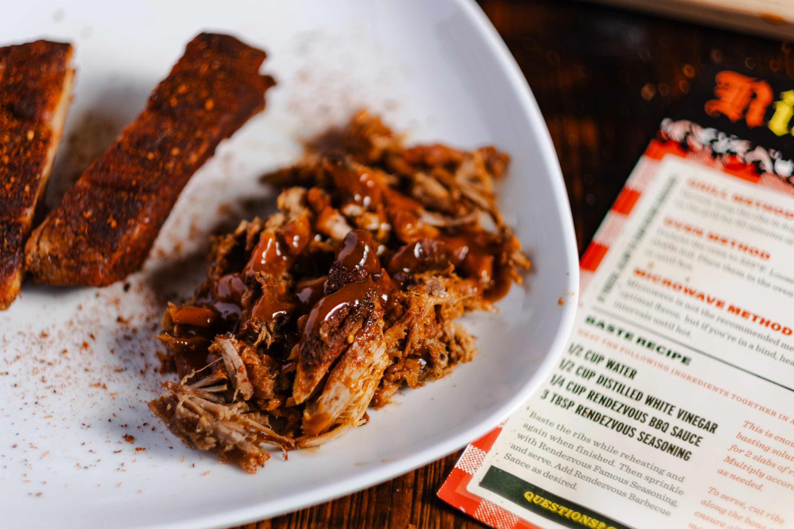 1 Slab of Ribs, 2 Pounds of Pork Box The Rendezvous
