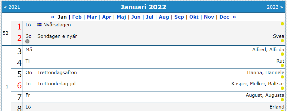 trettondagen 2023 Är Trettondagen 2022 Röd Dag? | Högtider Och Traditioner