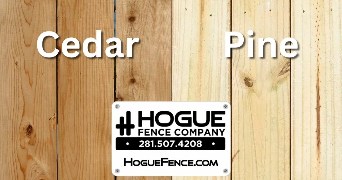 Cedar vs. Pine Choosing the Right Wood for Your Privacy Fence Hogue