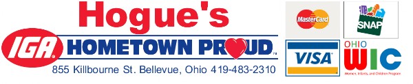 Hogue's IGA located in Bellevue Ohio