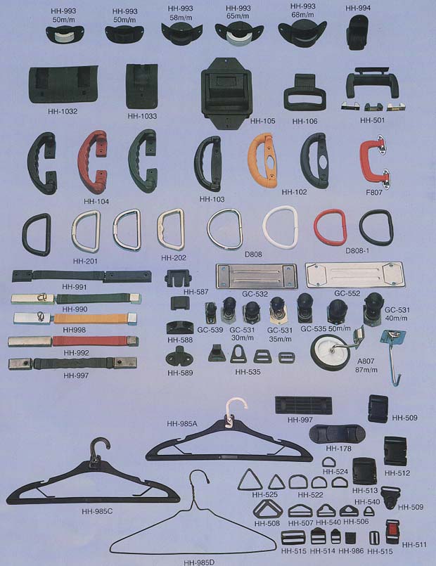 0ur Luggage Hardware Page Types of items that we have