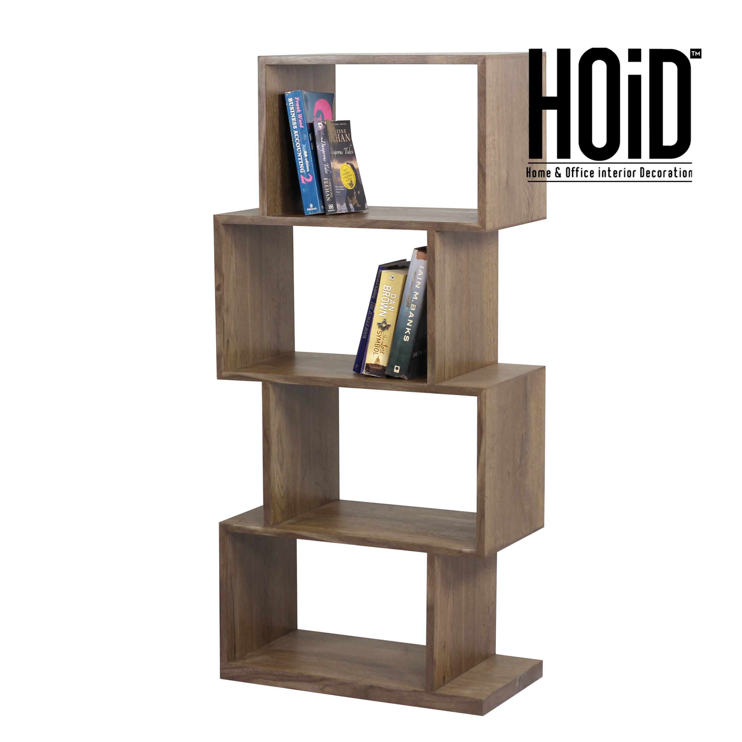 Zig Zag Bookcase in Melamine HOiD.pk