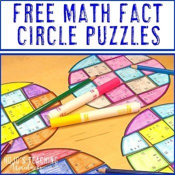 No Prep Math Facts Puzzles: Addition, Subtraction, Multiplication, & Division - Hojo's Teaching Adventures, Llc