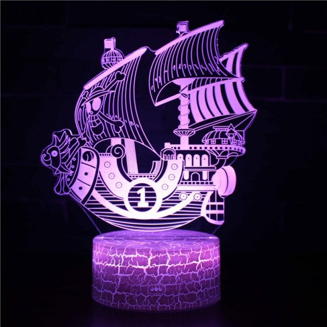One Piece Thousand Sunny USB LED Table Action Figure Lamp
