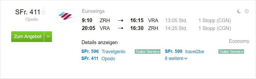 Kuba Hin und Rückflüge schon ab CHF 411, HolidayDealer.ch