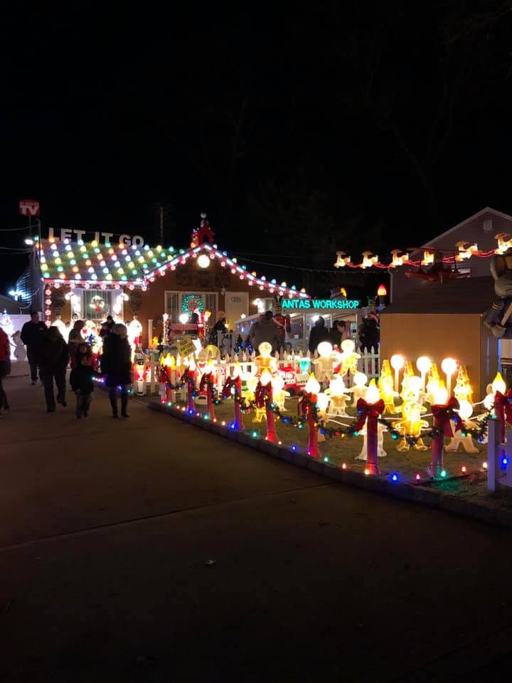 The Ronkonkoma Gingerbread House Holiday Light Map