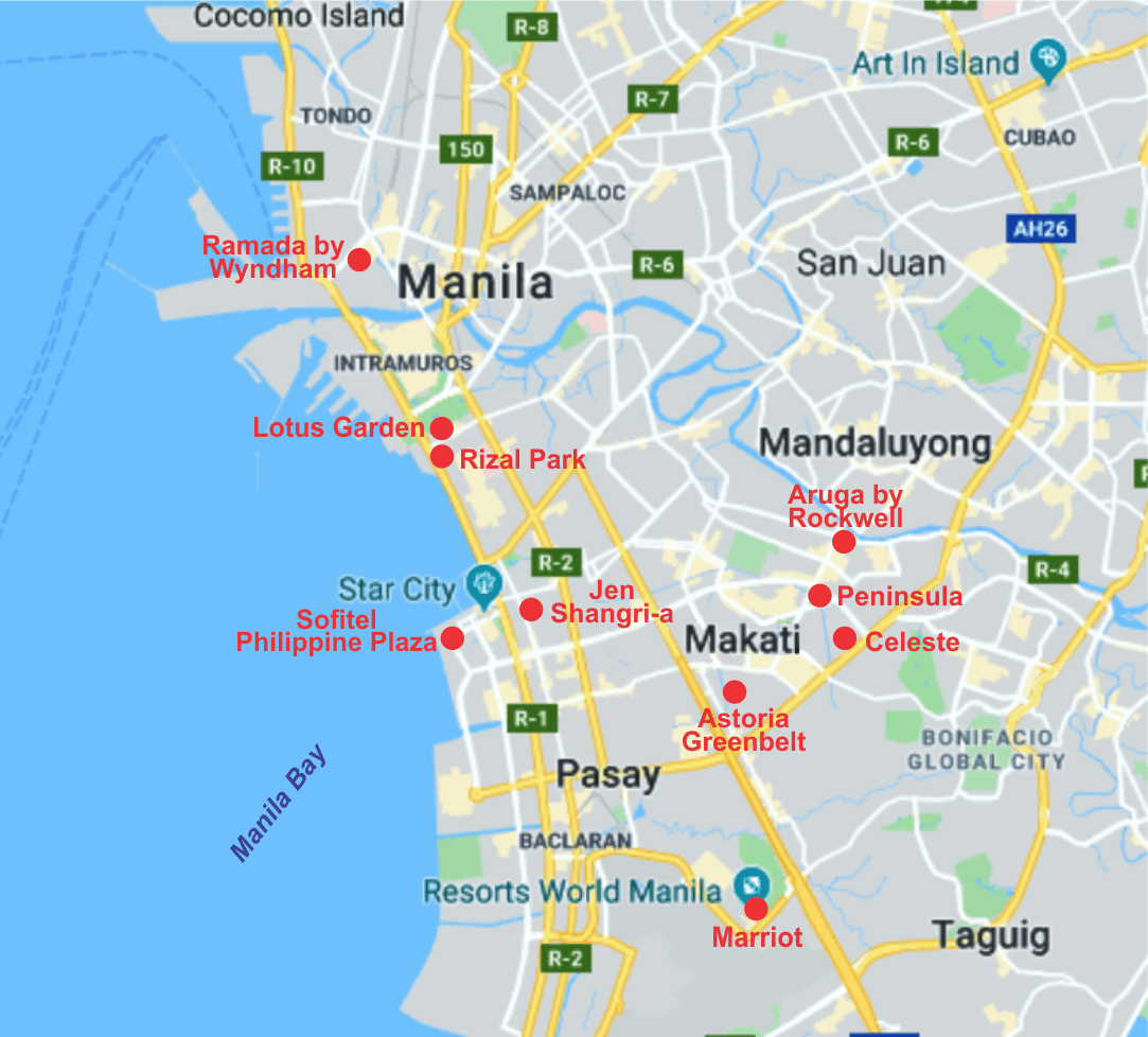 Map Of Manila Philippines Manila Break