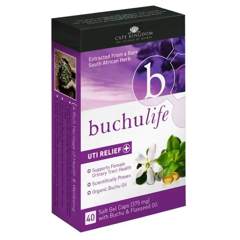 BuchuLife UTI Relief Softgel Capsules with Natural Buchu Oil (40's