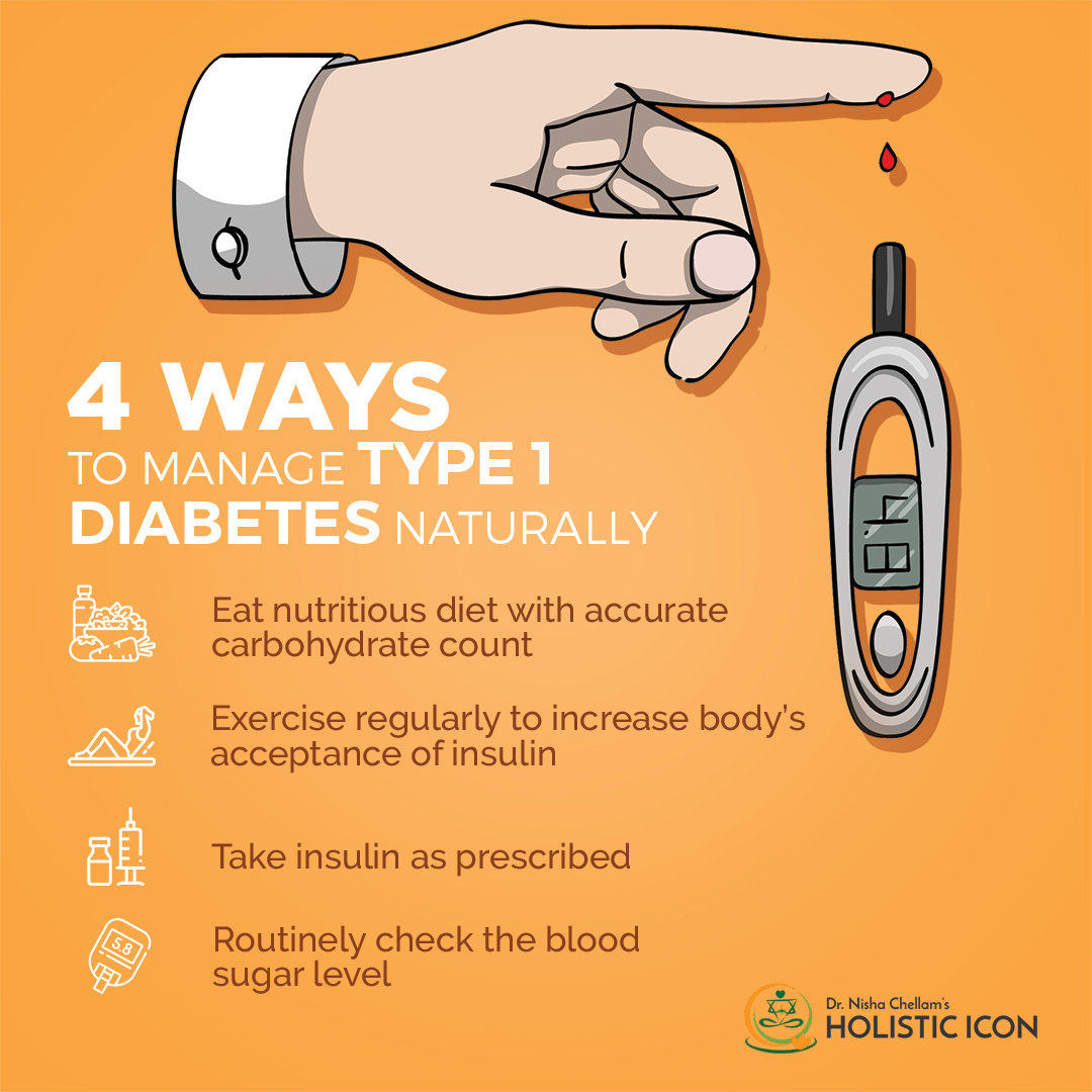 Guide to Managing Type 1 Diabetes Naturally Holistic ICON