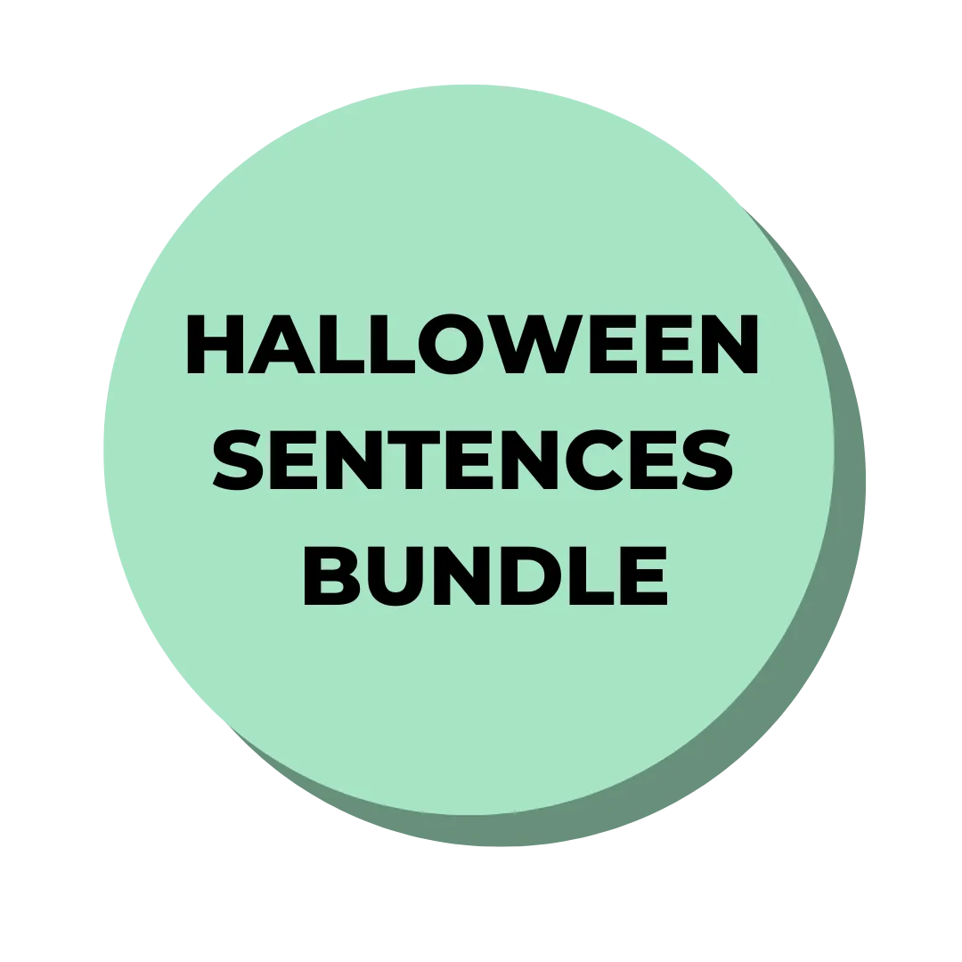 Halloween Sentences Bundle Holistic Speech
