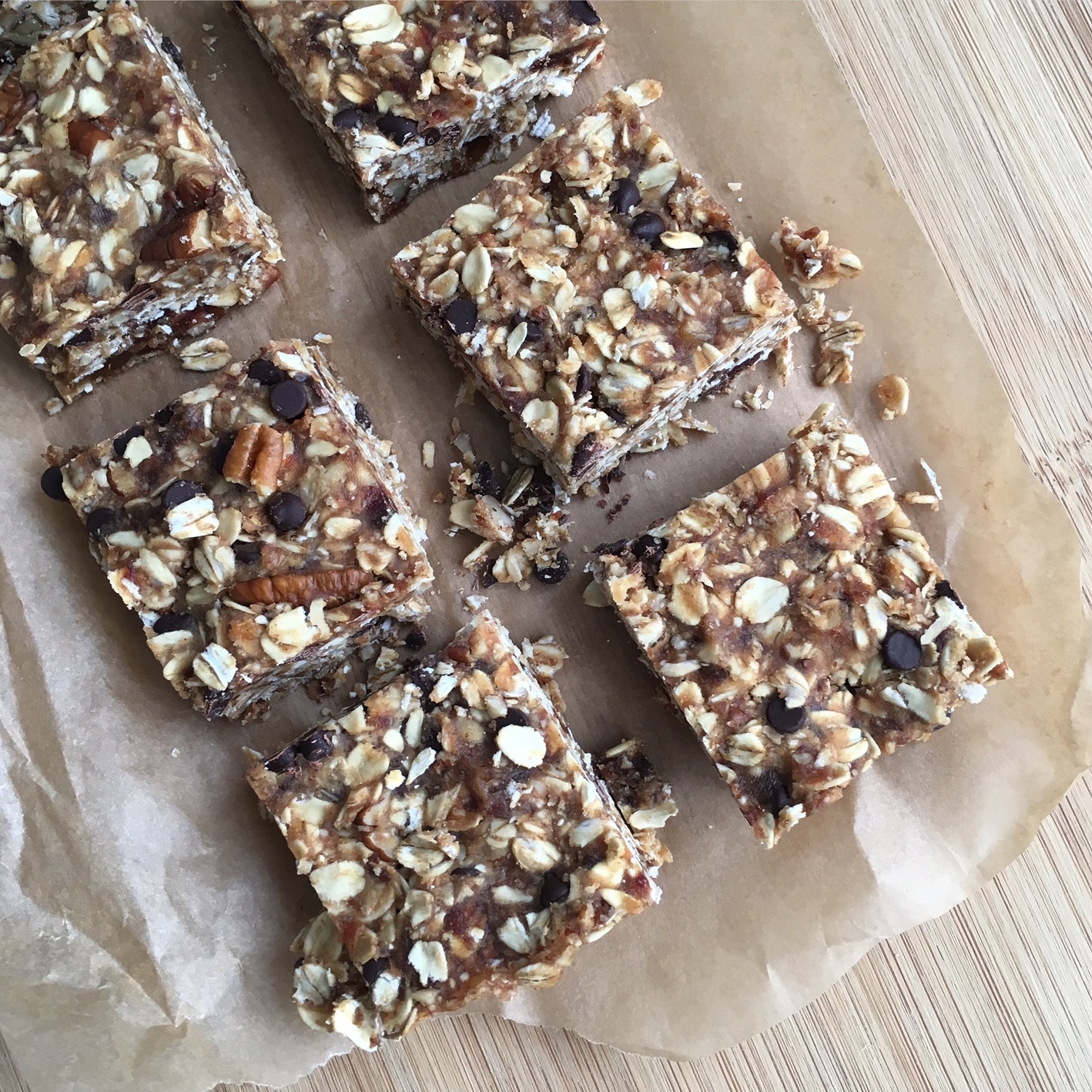 NoBake Gluten Free Chocolate Chip Granola Bars Holistic Wellness