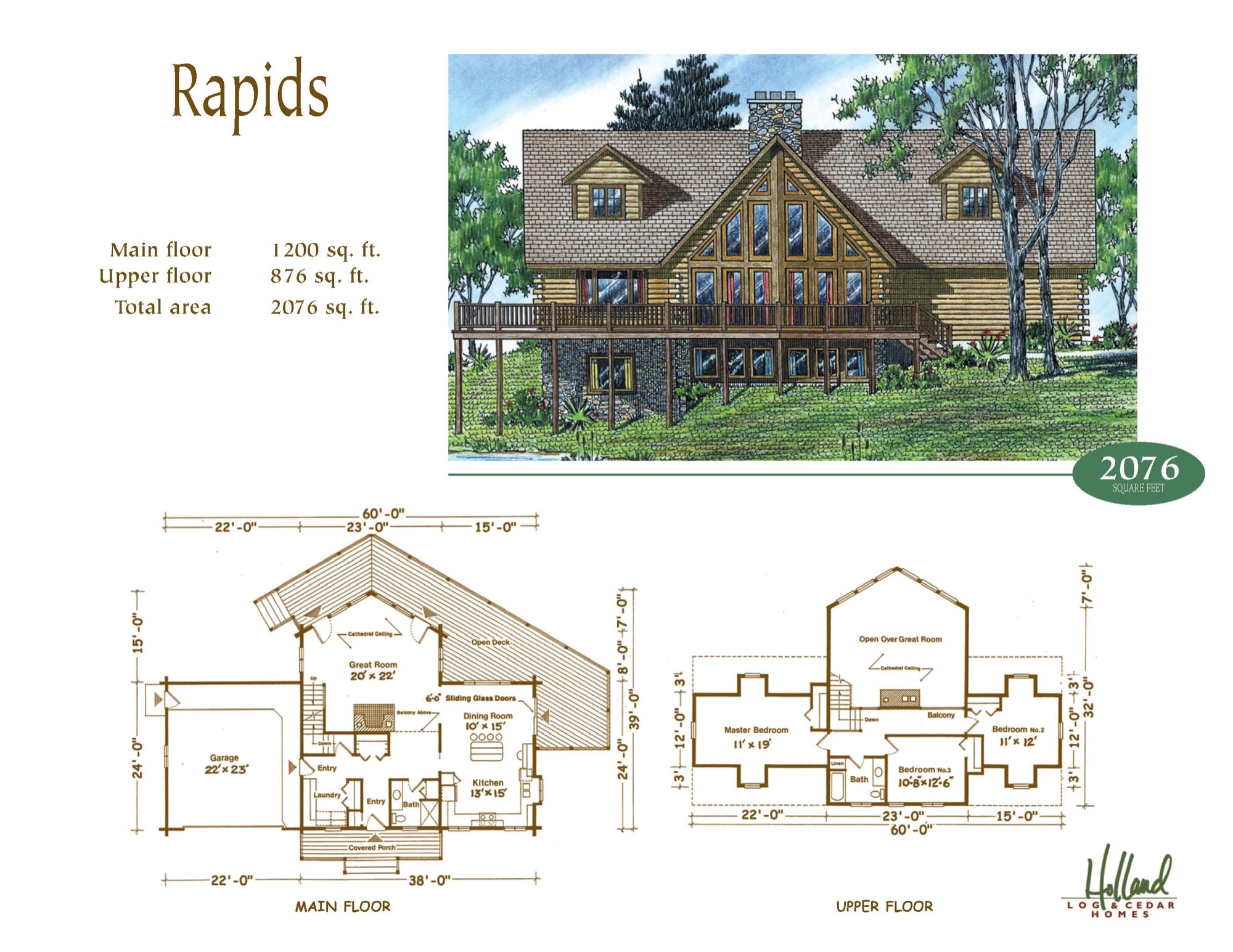 Holland Log Homes Rapids Holland Log Homes