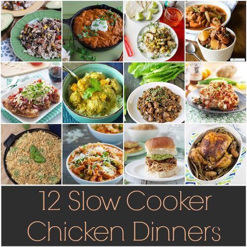 12 Slow Cooker Chicken Dinners Holley Grainger