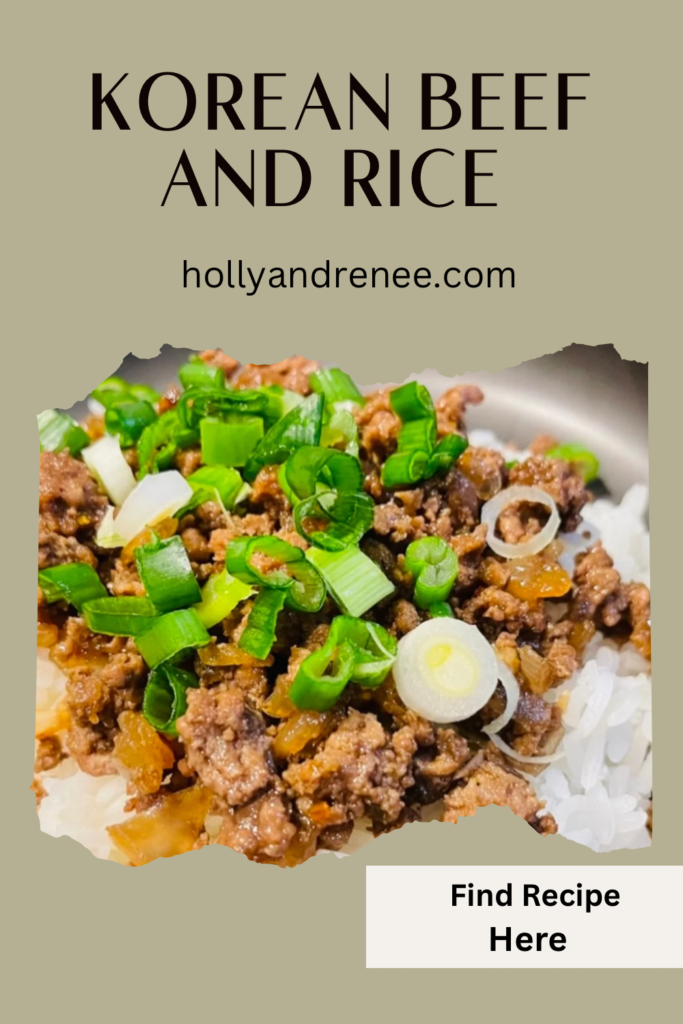 Korean Beef and Rice Doing What We Love