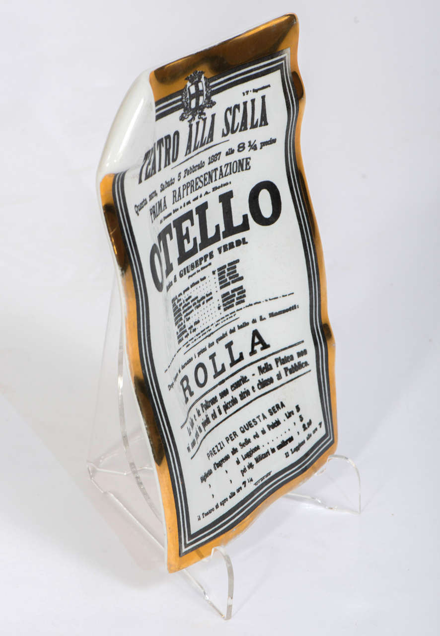 Large Piero Fornasetti Ashtray Holly Johnson