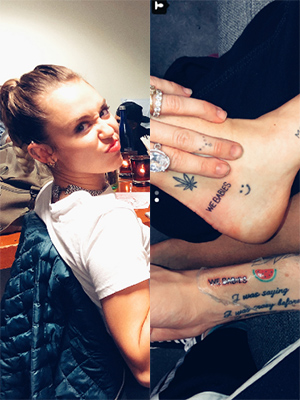 Miley Cyrus' Tattoo She Got On 'Snl' Mysteriously Says 'We Babies' – Hollywood Life 400_x_300_jpg