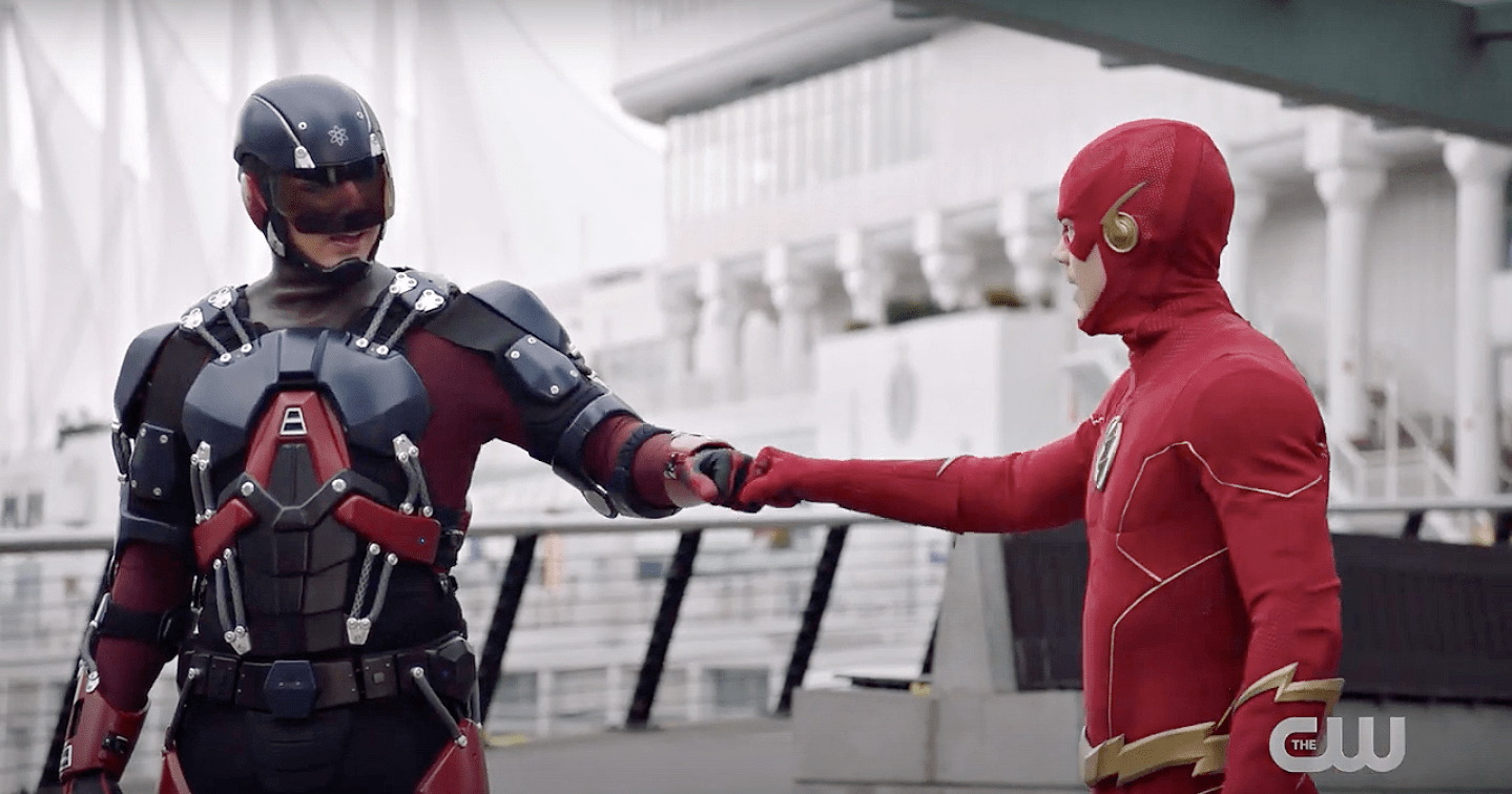 THE FLASH's ARMAGEDDON Event Poster With Guest Stars Atom, Black