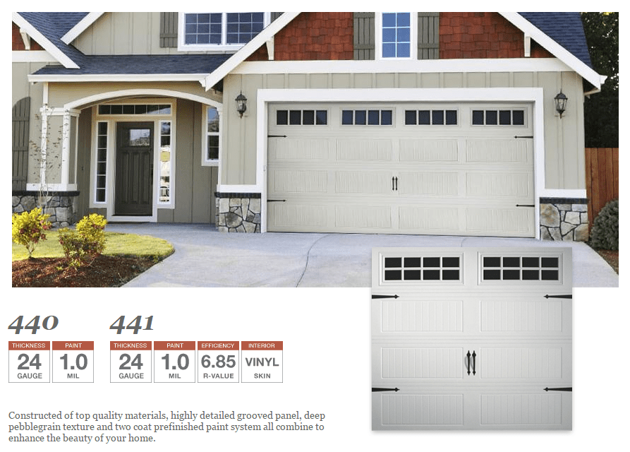 440/441 Models Hollywood Garage Door Co