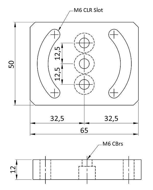 Radial Slotted Base Plate