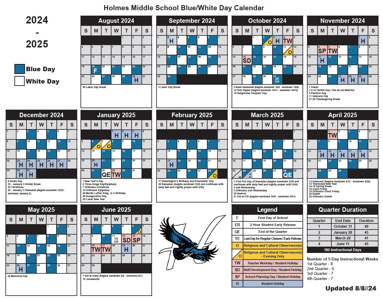 Bell Schedule Holmes Middle School