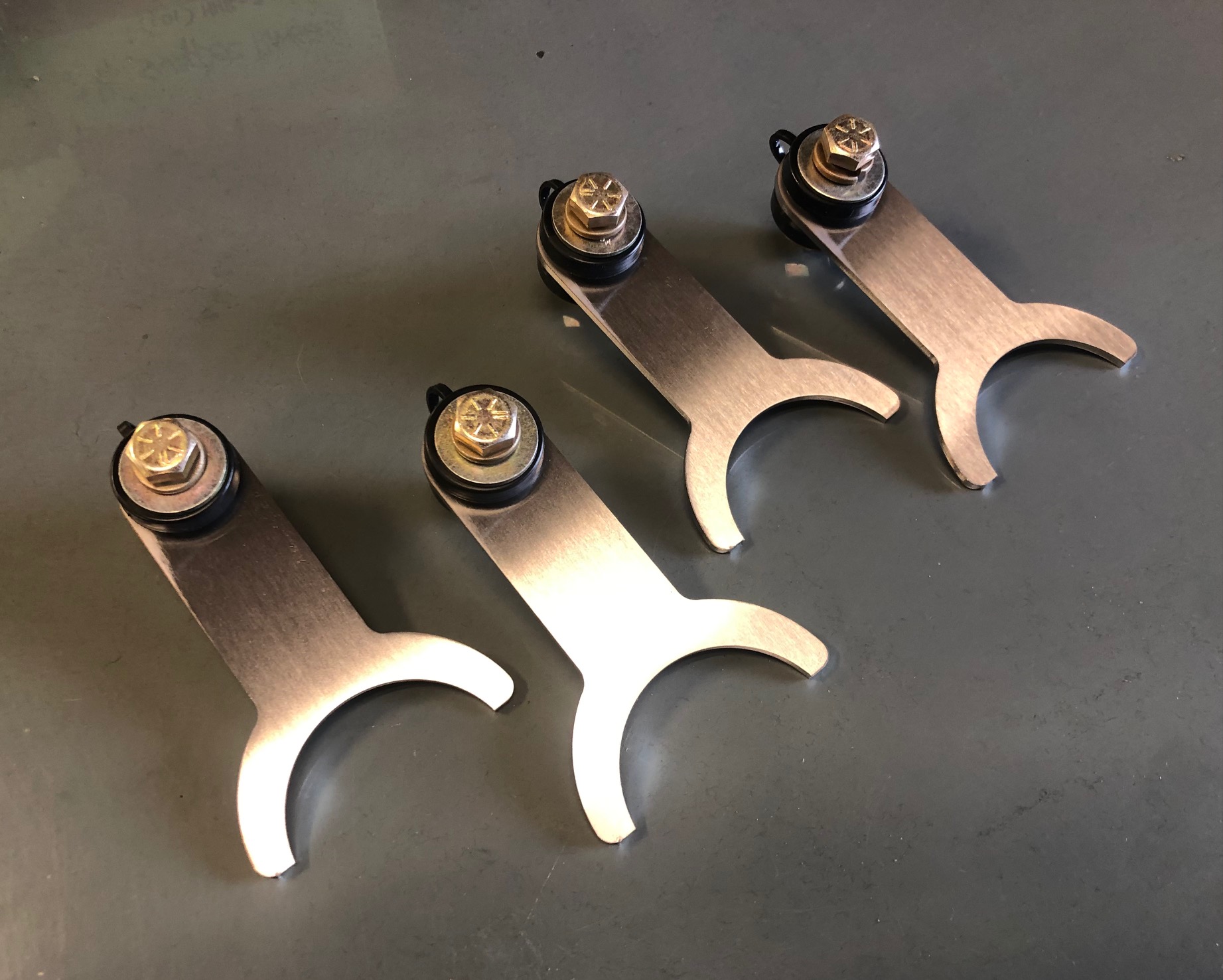 Exhaust Hanger 2 1/4" Diameter Stainless Snap Mount