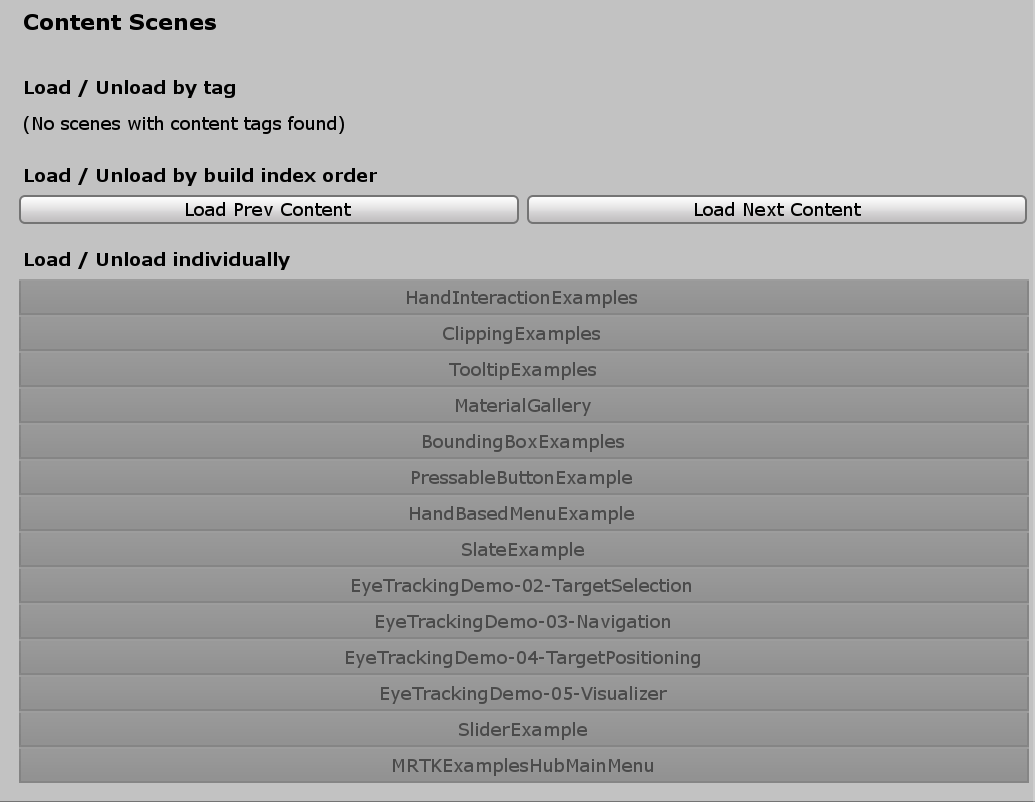 MRTK Examples Hub Mixed Reality Toolkit Documentation