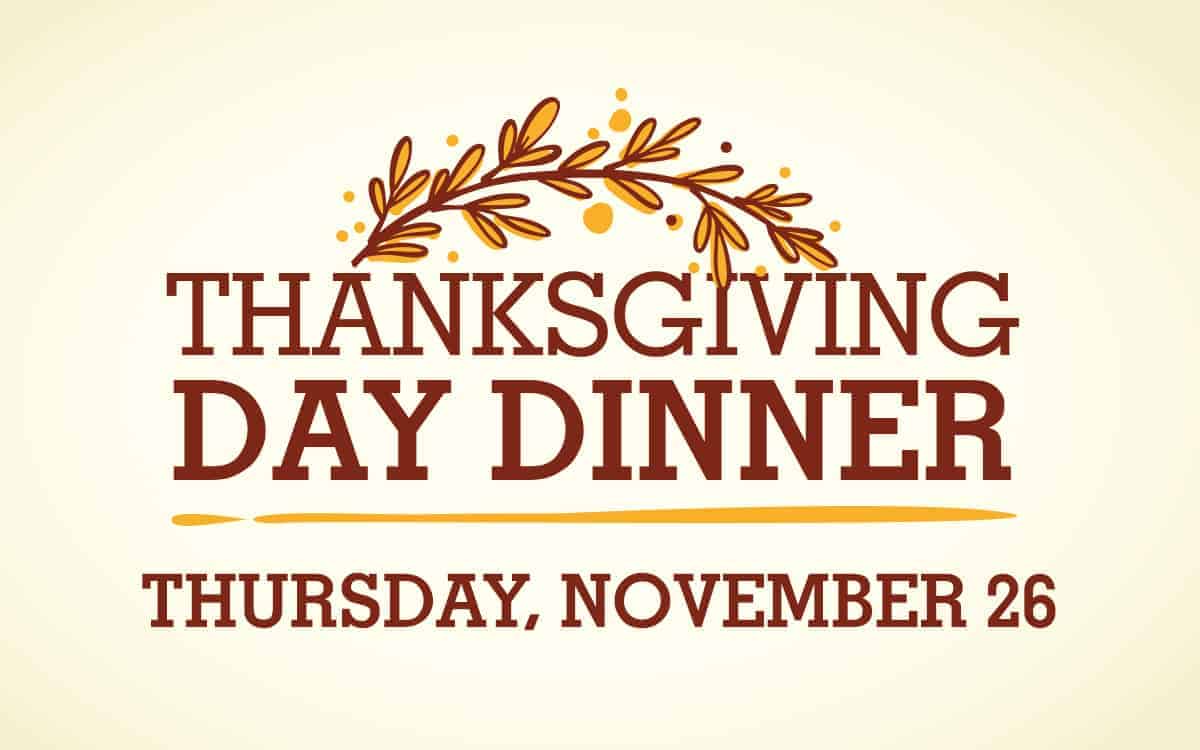 Thanksgiving Day At Holston’s Kitchen Nov. 26, 2020