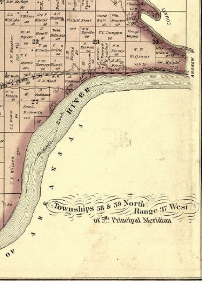 Holt County, Missouri; Historical Atlas Map of Holt County, MO, 1877