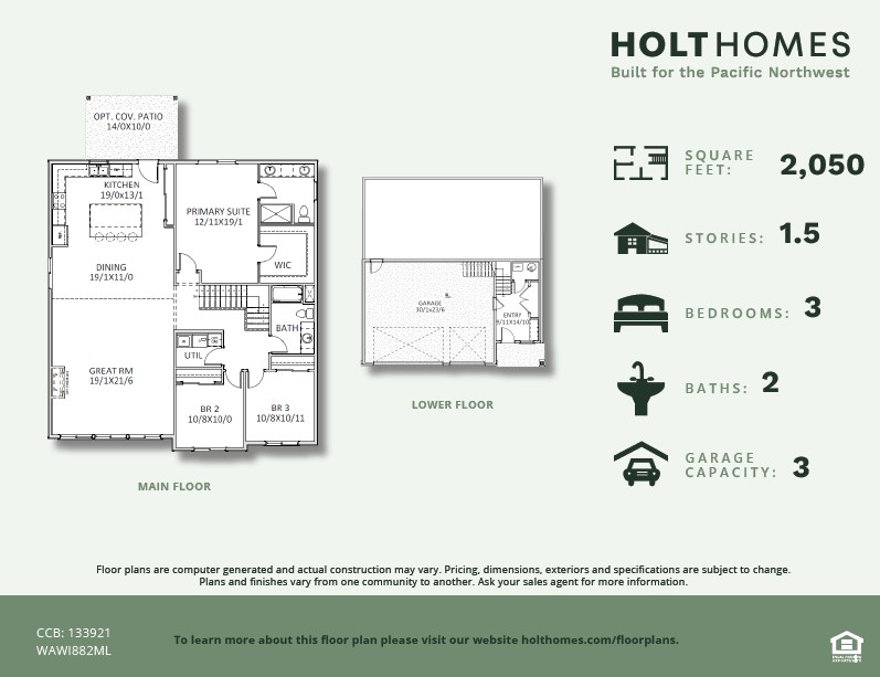 Floor Plans The 2050 Holt Homes