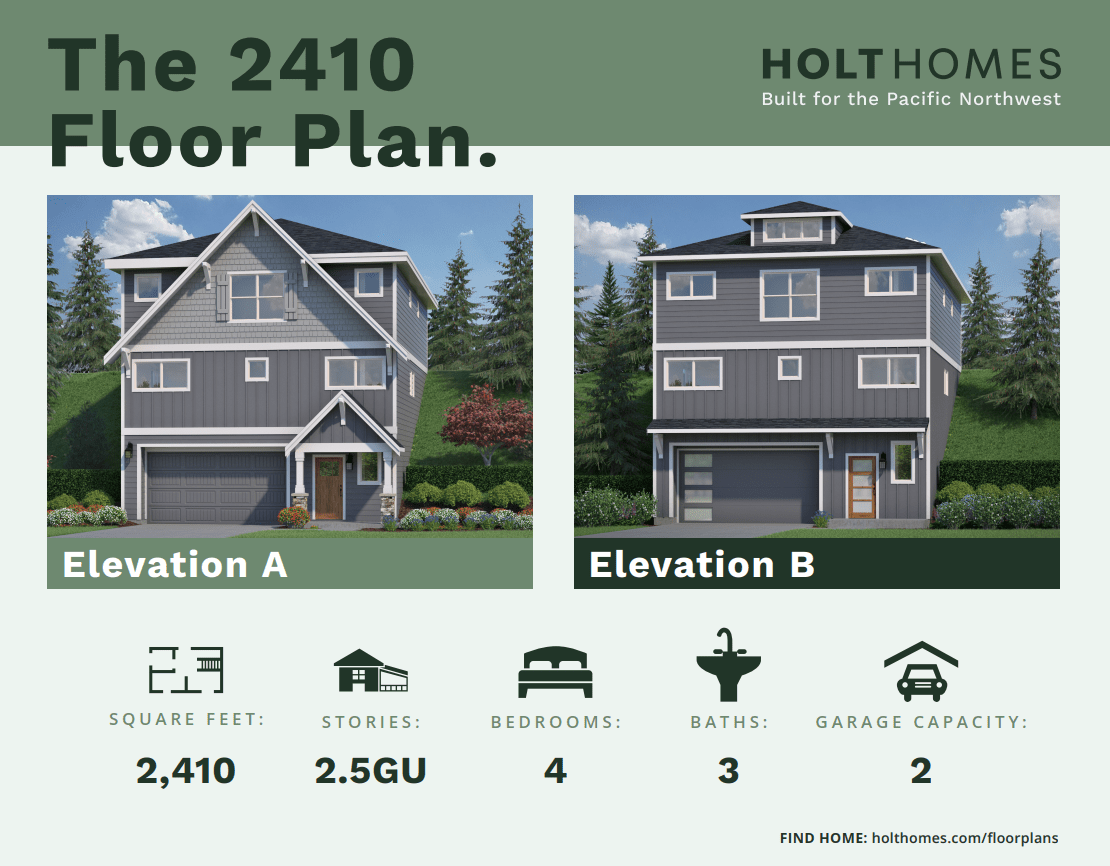 Floor Plans The 2410 Holt Homes