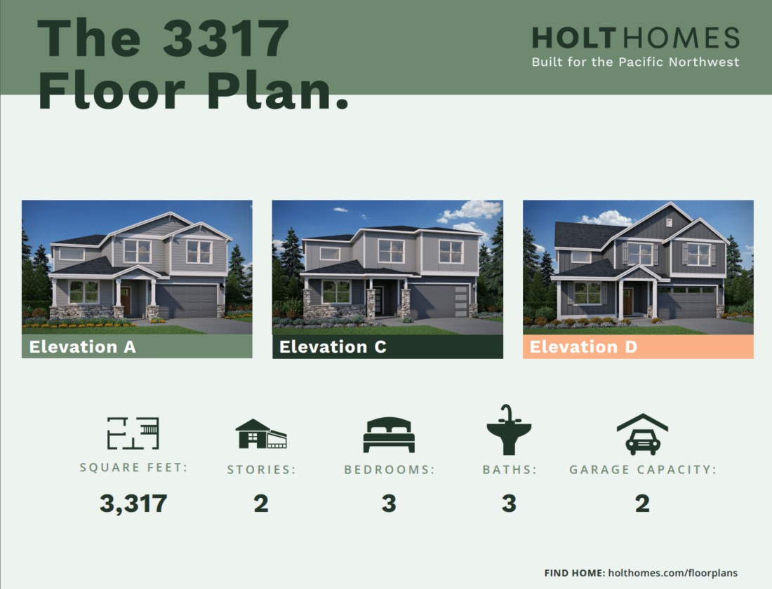 Floor Plans The 3317 Holt Homes