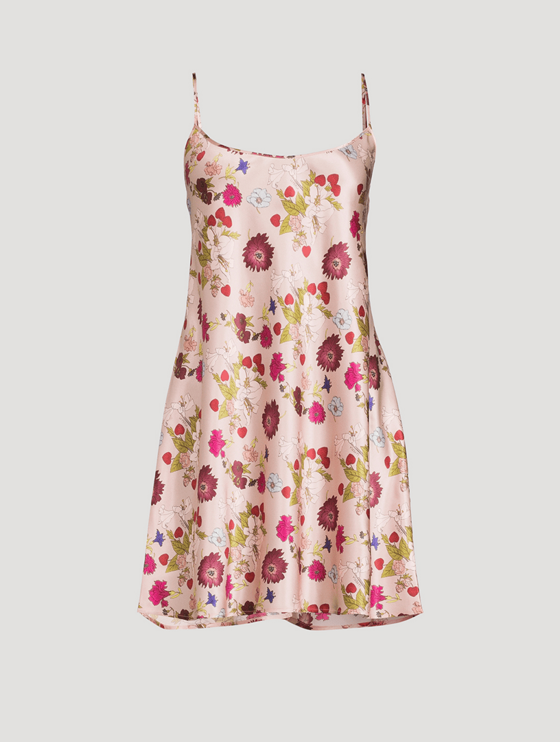 LA PERLA Silk Slip In Floral Print Holt Renfrew
