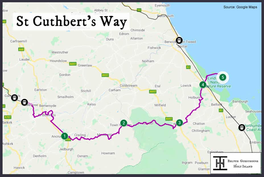 St Cuthbert’s Way Walking route information